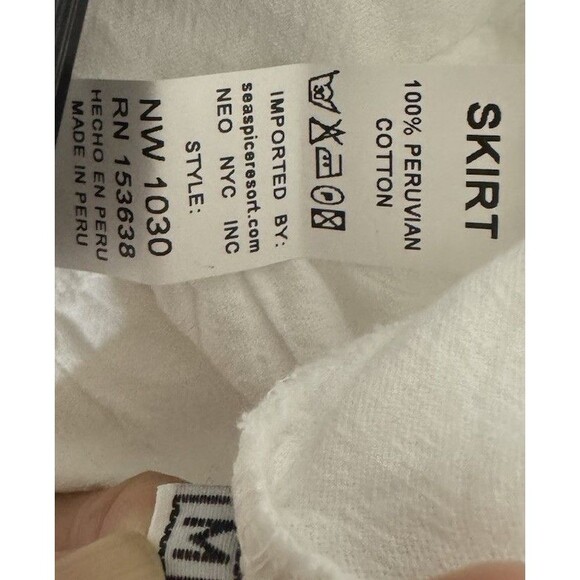 Y2K Style Resort Beach Wear Seaspice Women’s M Mini Tiered Cupcake Skirt Chic - Picture 3 of 6